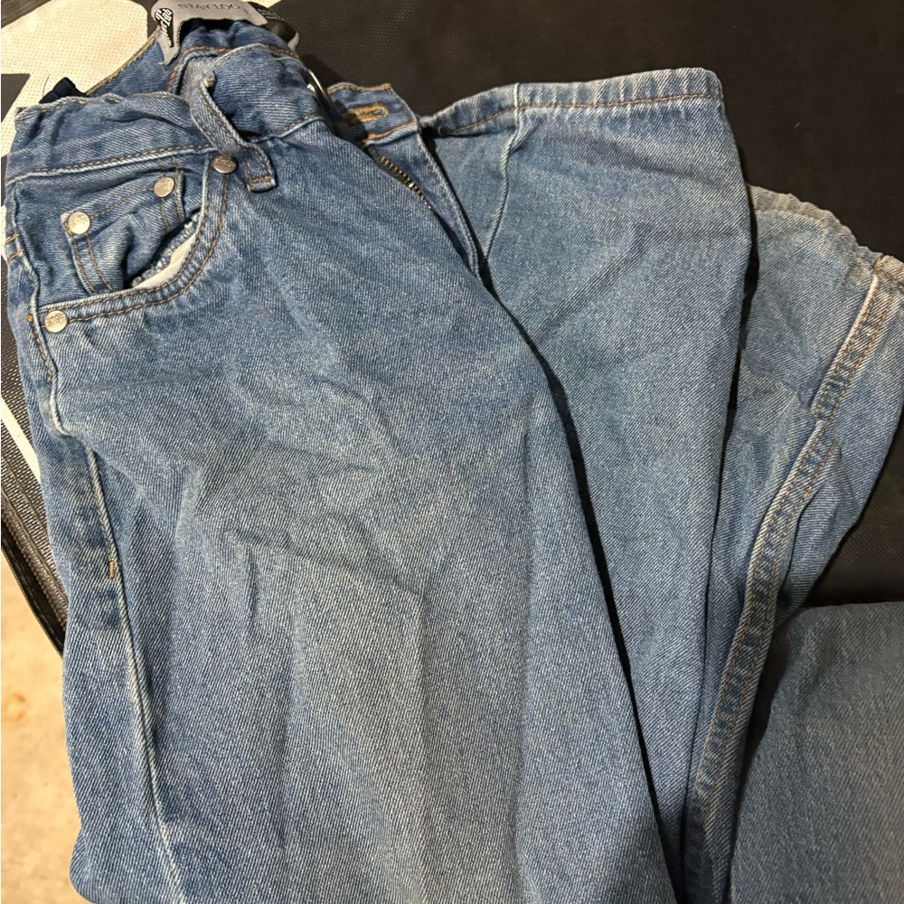 Kids Blue Denim Jeans by Levi's - Classic Five-Pocket Style